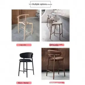 Cheap Modern Bar Chair High Feet Barstool Designer Commercial Cafe Bar Chairs Factory