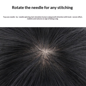 Prótesis Capilar Masculina 60-<span class=keywords><strong>Web</strong></span> Recurve Biological Edge, Cabello Humano 100%, Tejida a Mano, Lisa, Invisible, Sin Costuras, Realista y Transpirable - Product Image 3