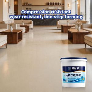 Duoshan Modern Beige Waterborne Epoxy Floor Coating High Gloss Dust-proof Multi-Method Application Office Laboratory Hospital - Product Image 2