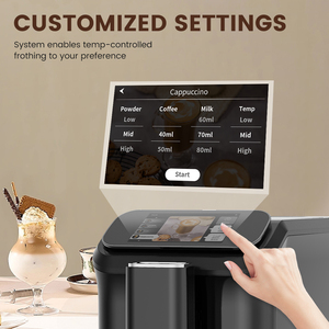 <span class=keywords><strong>Machine</strong></span> <span class=keywords><strong>à</strong></span> <span class=keywords><strong>café</strong></span> entièrement automatique D5 Bean to Cup avec écran tactile intelligent, moulin <span class=keywords><strong>à</strong></span> <span class=keywords><strong>café</strong></span>, mousseur <span class=keywords><strong>à</strong></span> lait, expresso, cappuccino, latte - Product Image 3