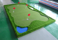 Tapis d'entraînement de golf SXL populaire pour intérieur et extérieur, simulateur de green portable, gazon artificiel en mousse EVA, 1,5 m x 3 m, mini-golf
