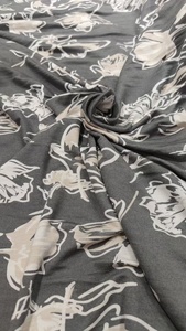 Tela de Rayón Estampada de Punto Sencillo, Diseño Personalizado, 95% Rayón, 5% Spandex, Ligera, Suave y Lisa, para Vestidos, Camisolas y <span class=keywords><strong>Ropa</strong></span> de Estar por Casa - Product Image 6