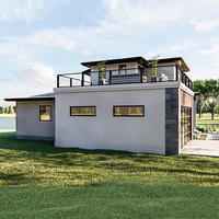 Luxus Eco-Luxus vorgefertigte Stahlrahmen Haus Kit Luxus Eco-Villa mit 4 Schlafzimmer Australian Standard Modular Homes
