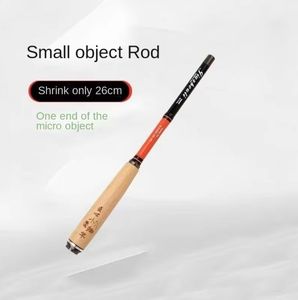 TOPIND <span class=keywords><strong>Canne</strong></span> à pêche télescopique ultra-légère à section courte <span class=keywords><strong>Canne</strong></span> <span class=keywords><strong>de</strong></span> poche avec manche en bois pour carpe et écrevisses pour enfants Lake Stream - Product Image 4