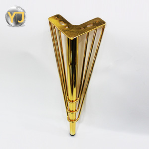 <b>Gold</b> Plated Carbon Steel Furniture Legs Heavy Duty <b>Sofa</b> Table Support Industrial Modern Minimalist Design - Product Image 1