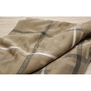 Pañuelo Cuadrado Wafa 140x140 cm, Liso Teñido, Diseño Jacquard con Marco, Poliéster y Algodón Premium, Suave al Tacto, Ligero y Transpirable - Product Image 1