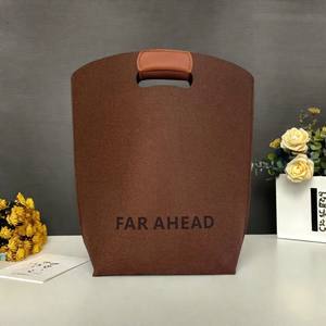 Sac en feutre combiné avec pochette en feutre - Articles cadeaux d'entreprise - Logo personnalisable - Haute qualité - Livraison rapide des échantillons (5-7 jours) - Product Image 3