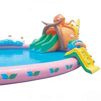 Parc aquatique gonflable circulaire sur le thème des pieuvres de qualité commerciale pour enfants, en PVC, garantie 3 ans