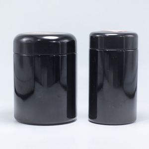 Tarro de almacenamiento ultravioleta de vidrio negro UV de 100ml, 200ml, 250ml, 500ml, 1000ml, tarro para cremas - Product Image 5