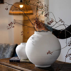 Décoration intérieure Artisanat Maison Décoration de table Vase en céramique Terre cuite Nordic White Flower Vaes for Decor - Product Image 3