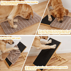Customized Wood Dog <strong>Scratch</strong> Board Dog <strong>Scratch</strong> <strong>Pad</strong> for Nails Dog Nail <strong>Scratch</strong> Board with Treat Box - Product Image 2