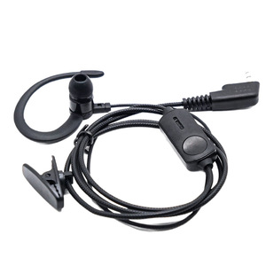 Walkie Talkie Headset Ear Hook Style Universal K Type Connector With <b>Mic</b> For Domestic Radios - Product Image 4