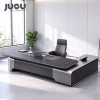Fournisseur chinois de bureaux de direction en forme de L, design luxueux, bureau de travail pour dirigeant, bureau moderne