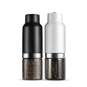Moulin à poivre électrique en acier inoxydable, réglage de la grosseur, rechargeable, alimenté par batterie, outil de cuisine - Product Image 2