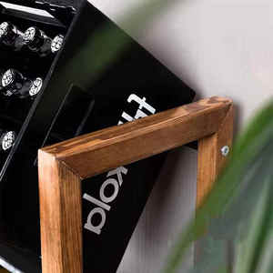 Support <span class=keywords><strong>de</strong></span> rangement pour caisses <span class=keywords><strong>de</strong></span> boissons élégant et peu encombrant, étagère à 3 niveaux en bambou pour 6 caisses - Product Image 5