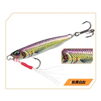 Leurre métallique de pêche 10-30g pour lancer longue distance, mini-jigging, couleurs peintes 3D, leurres de pêche réalistes en vrac