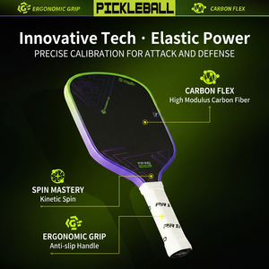 Pala de Pickleball de Primera Calidad con Superficie Texturizada de Alta Fricción, Núcleo de Panal de Abeja de 16 mm para Jugadores Avanzados, Control Extremo del Efecto - Product Image 2