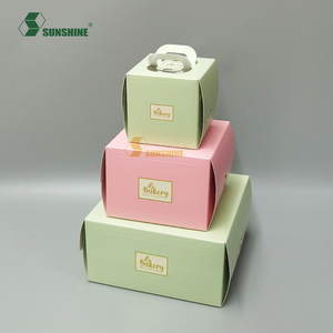 Cajas de Regalo Desechables Recicladas <span class=keywords><strong>para</strong></span> Pasteles, con Diseño Único y Personalizado, Grandes, de 16x16x5 cm (30x30x18 cm), con Diseño de Luna y Queso, <span class=keywords><strong>para</strong></span> Pasteles Blancos con Purpurina - Product Image 3