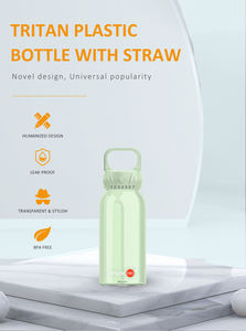 Botella de agua Tritan portátil sin BPA con candado deportivo y pajita para beber directamente, nuevo diseño para estudiantes y acampada - Product Image 4