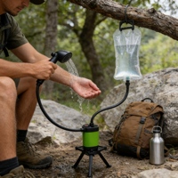 <strong>Best</strong> Selling Waterproof Portable Outdoor Shower Electric Pump for Camping Beach Activities