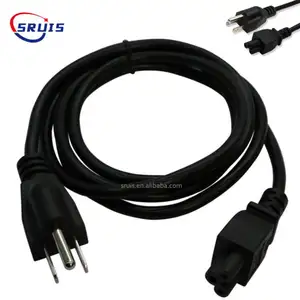 1.5m 1.8m US 3 Prong for hair Dryer Extension Cord Retractable Us Plug IEC C5 C13 10a 250v Ac Power Cord