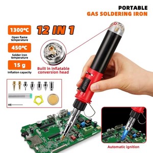Cordless saldatore a Gas torcia soffiatore di calore auto-accensione avviamento <span class=keywords><strong>istantaneo</strong></span> strumenti di saldatura di controllo della fiamma regolabile portatile - Product Image 3