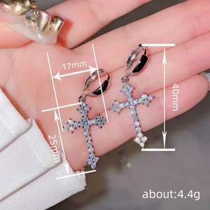 Eleganti Orecchini Pendenti Scintillanti per Donne, Orecchini Semplici da Indossare Quotidianamente e per Feste, Gioielli alla Moda - Product Image 4