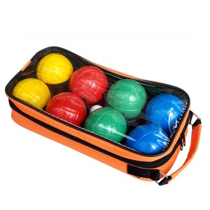 Jeu de boules de pétanque en plastique - Couleurs mélangées - Boules ergonomiques non toxiques de 72 mm pour une utilisation en intérieur/extérieur - Product Image 6