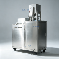 Machine d'emballage automatique à double station LT-SP130J pour sachets préformés, remplissage et scellage de liquides, pâtes et sauces, 40-50 sachets/minute