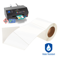 Rollo de etiquetas PET de vinilo mate PP brillante troquelado en blanco imprimible por inyección de tinta para impresora Epson