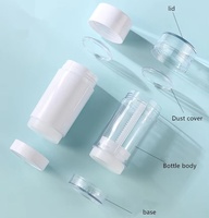 Remplissage inférieur déodorant emballage bâton conteneur bâton Tube clair vide crème Gel Lotion barre 15ml 30ml 50ml 75ml blanc noir