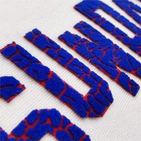 Étiquettes en vinyle floqué de couleurs, transfert par flocage à chaud pour textile, échantillon gratuit