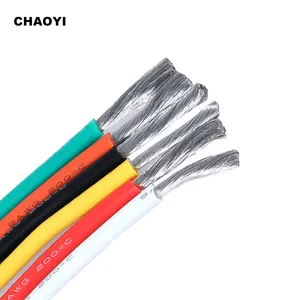 CHAOYI 8AWG Cable de cobre estañado de silicona Flexible aislado de silicona Cable eléctrico de alta temperatura y alambre