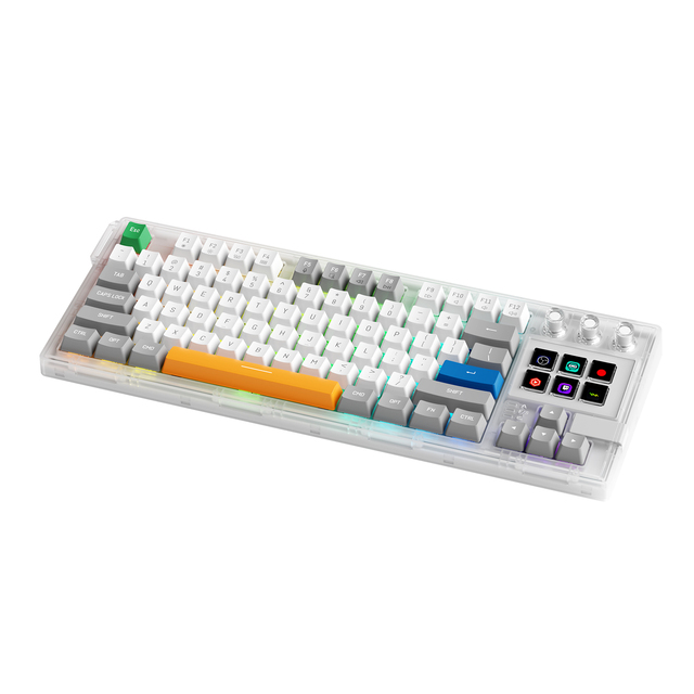 Programmable Custom Mechanical Keyboard, 87 Keys Hot Swappable RGB Backlit Wired for Windows Mac Desktop
