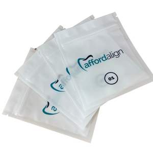 Bolsa de plástico sellada de 3 lados para embalaje Dental, paquete de bolsas de embalaje con diseño personalizado y alineación clara de dientes Mylar, cantidad mínima de 200 Uds. - Product Image 6
