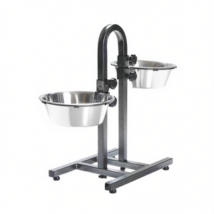 Support de barre incurvée pour gamelles et mangeoires pour animaux de compagnie, capacité de 2,8 L, taille de 24 cm - Product Image 3