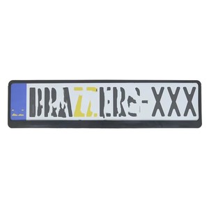 Logo personnalisé imprimé taille standard ue support de plaque d'immatriculation en plastique cadre de plaque d'immatriculation pour la vente en gros - Product Image 5