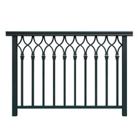 Panneaux de clôture en acier galvanisé à chaud, garde-corps métallique antirouille, garde-corps extérieur pour jardin, cour, villa, balcon