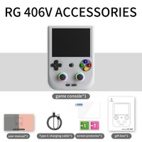 Pour console de jeu portable RG406V, écran tactile IPS HD de 4 pouces, système Android 13, lecteur de jeux rétro 64 bits, Wi-Fi