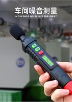 HABOTEST HT64 sonomètre numérique détecteur de bruit moniteur de bruit environnemental calibrateur acoustique décibel mètre 1 an IP55
