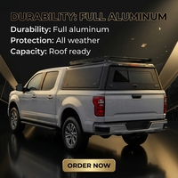 Capot de camionnette en alliage d'aluminium noir, rigide, sur mesure, léger et robuste pour F150 2021+/RAM 1500 2019+ 5.5FT 601L-800L