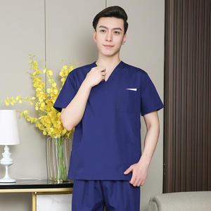 Pet Grooming Institution Scrubs Set de alta calidad Spa Uniformes Unisex con cuello en V Ropa DE TRABAJO Trajes médicos Ropa Scrubs Tops Pantalones - Product Image 6