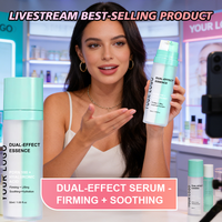 GUOCUI BIO TECH Hydratation longue durée Éclaircit Unifie le teint Raffermissant intense Traitement aux peptides PDRN Essence double action