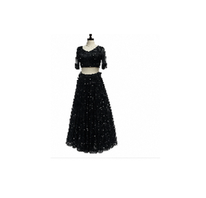 Conjunto de Lehenga Adornado para Mujer, Traje Étnico para Bodas y Fiestas con Dupatta, Estilo Tradicional Elegante de Diseñador - Product Image 3