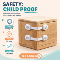 Verrou de sécurité pour bébé, sangle adhésive flexible multifonctionnelle pour la protection des tout-petits, installation facile