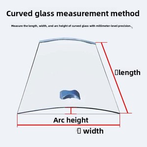 Vitrine à <span class=keywords><strong>porte</strong></span> incurvée en verre trempé pour congélateur et réfrigérateur avec fonction <span class=keywords><strong>de</strong></span> conservation <span class=keywords><strong>de</strong></span> la fraîcheur et couvercle coulissant personnalisable - Product Image 6