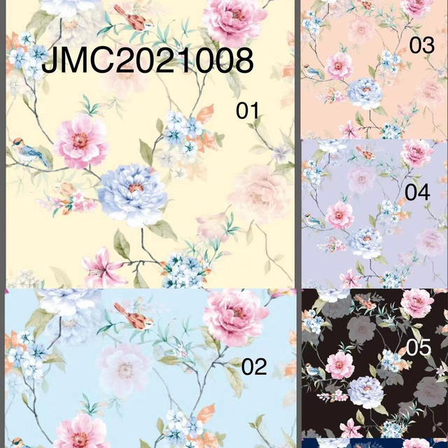 New Fashion  Digital Print Knitted Stretch Polyester Spandex Textile scuba Knit Fabric for Dress Home Textile