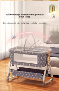Lit de bébé pliable multifonctionnel moderne et portable Summer Infants Premium, durable, réglable, mobile, berceau, lit d'appoint - Product Image 2