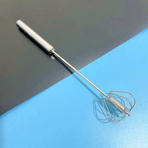 Batteur semi-automatique en acier inoxydable Syh381, mélangeur rotatif manuel à pression, outil de pâtisserie de cuisine, fouet à œufs - Product Image 4