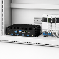 Computadora Industrial Sin Ventilador, Win11, Linux, Ubuntu, 32 GB de RAM, SSD de 256/512 GB, Doble LAN, 6 Puertos COM, Ranura para Tarjeta SIM, Wi-Fi, Mini PC
